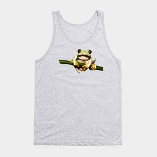 frog on branch Tank Top